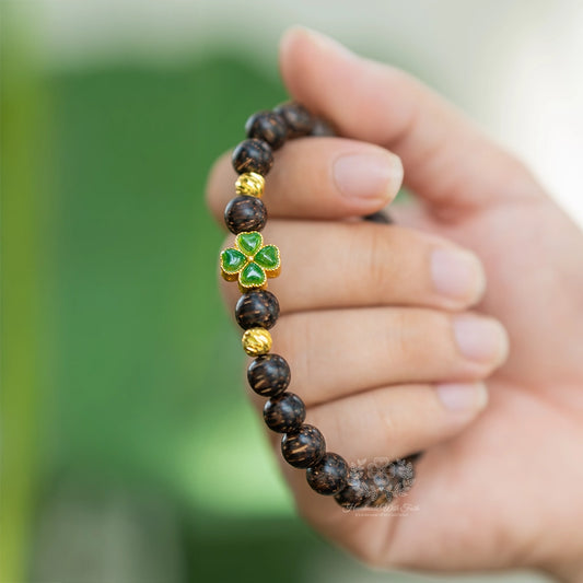 Seeds of Light - Green Clover Charm, Hope Springs Eternal