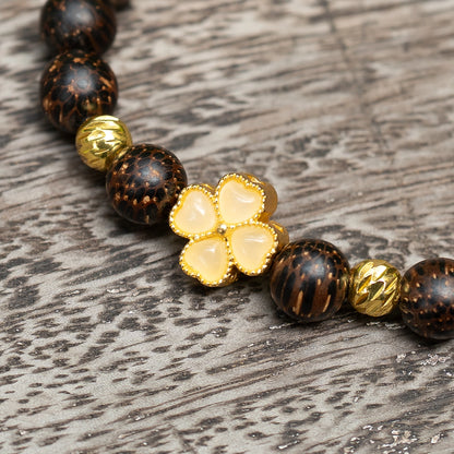 Golden Grace - Peace from the Lord – Yellow Clover Charm, Serenity in the Storm
