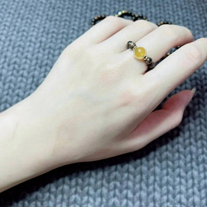 Golden Grace - Peace from the Lord – Yellow Clover Charm, Serenity in the Storm